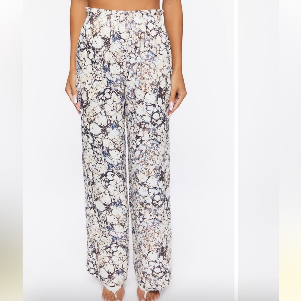 Abstract Print Paperbag pants - Picture 5 of 5